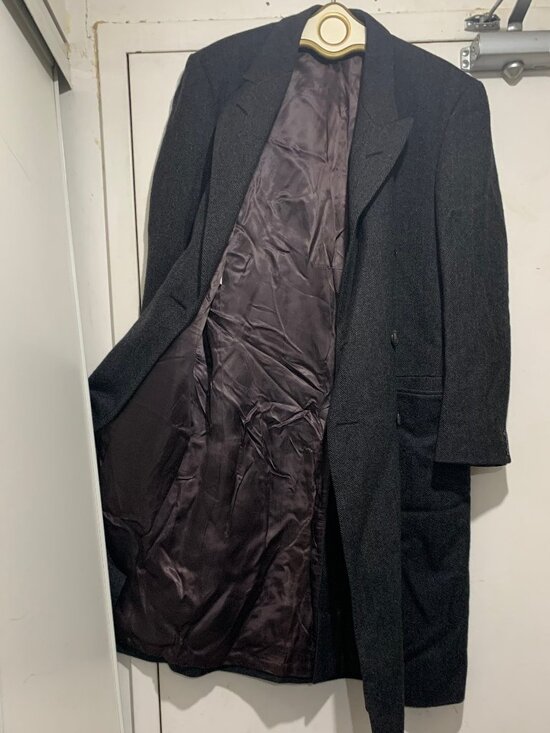 VINTAGE GARVEY'S MEN'S SHOP GENUINE WEST OF ENGLAND WOOL TRENCH COATS SIZE 42/L - Picture 12 of 15